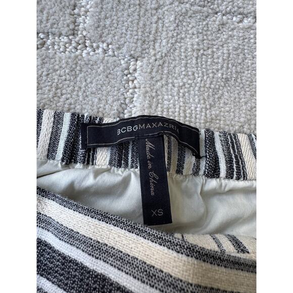 BCBG MAXAZRIA Striped Maxi Wrap Skirt Lined - Picture 3 of 8